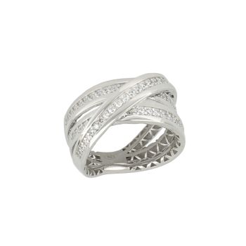 Anello con zirconi