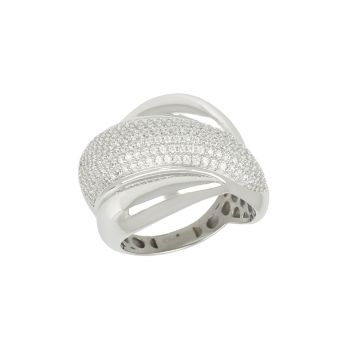 Anello con zirconi