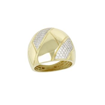 Anello con zirconi