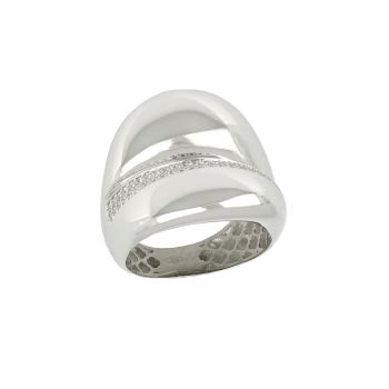 Anello con zirconi