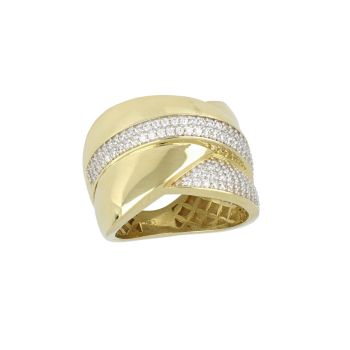 Anello con zirconi