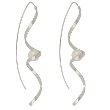 Twisting cane earrings