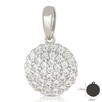 Pendente pave' tondo, 1 misura