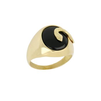 Black gem ring