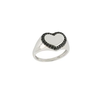 Anello da mignolo con zirconi