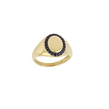 Anello da mignolo con zirconi