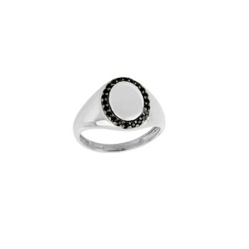 Anello da mignolo con zirconi