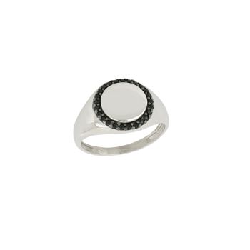 Anello da mignolo con zirconi
