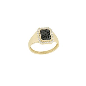 Anello da mignolo con zirconi