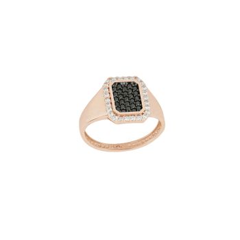 Anello da mignolo con zirconi
