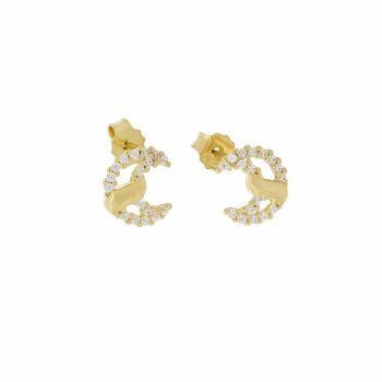 Moon shaped earrings