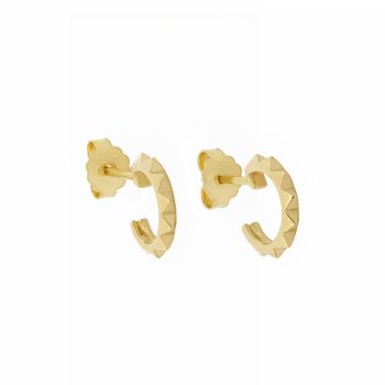 Plate halfcircle earrings