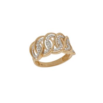 Anello con zirconi