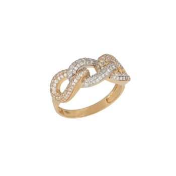 Anello con zirconi