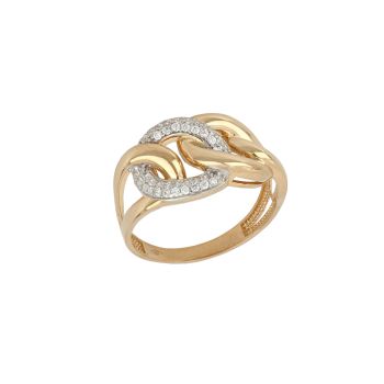 Anello con zirconi