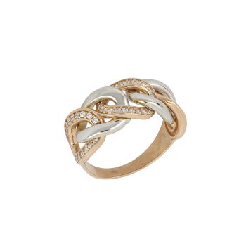 Anello con zirconi