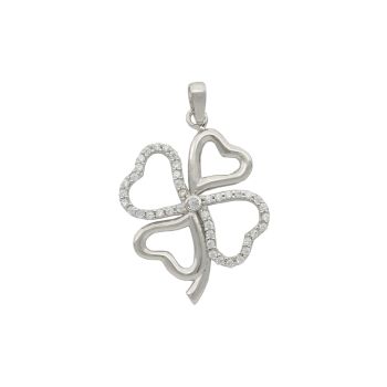 Four-leaved clover pendant