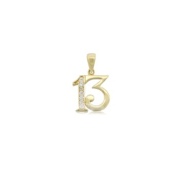 Lucky numer 13 pendant