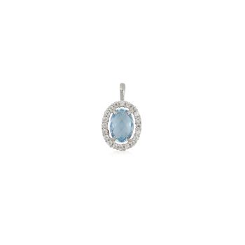Light blue gem pendant