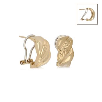 Faceted 3D earrings