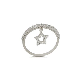 Star charm ring