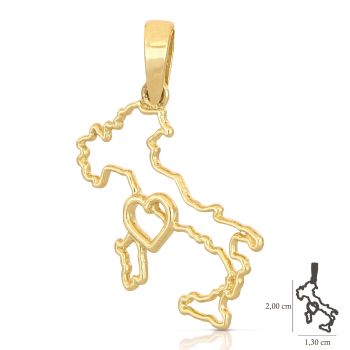 Pendente a forma di Italia