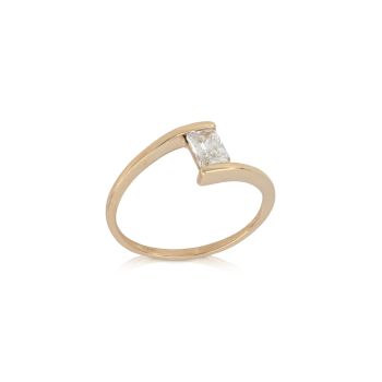 Anello Contrarie' in oro Rosa
