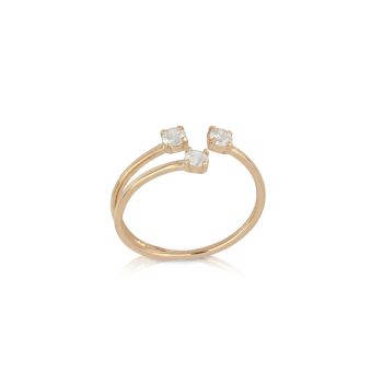 Anello Trilogy in oro rosa