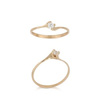 AnelloValentino in oro rosa
