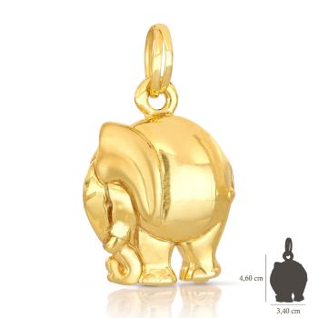 Elephant shaped pendant