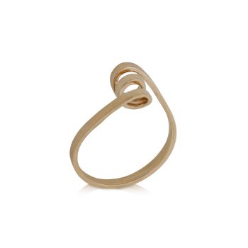 Anello swirl verticale Rosa