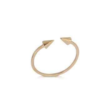 Anello con borchie rosa