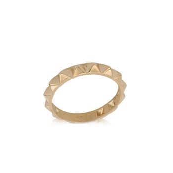 Anello con borchie rosa