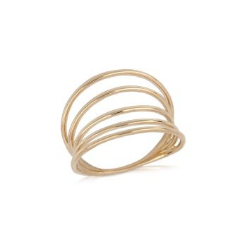 Anello 5 fili rosa