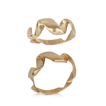Anello swirl rosa