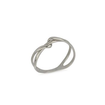 Swirl white ring
