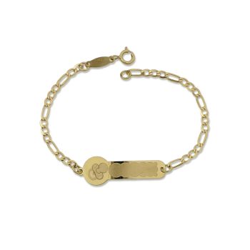 Bracciale con targa 14cm
