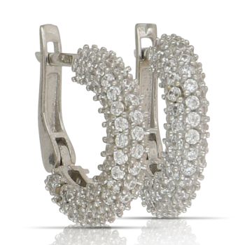 Cerchi a pave' bianco  1misura