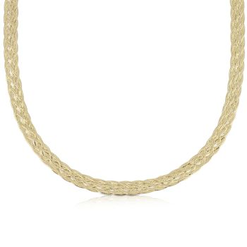 Gold plait necklace