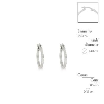 Diamond cutted hoops 2nd size