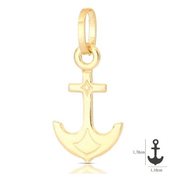 Pendente Ancora giallo mis.2
