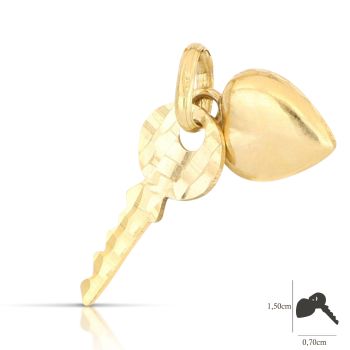 Pendente chiave e cuore