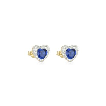 Blue heart Earrings