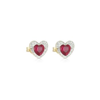 Red heart Earrings