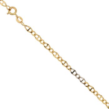 Bracciale maglia marina alternata