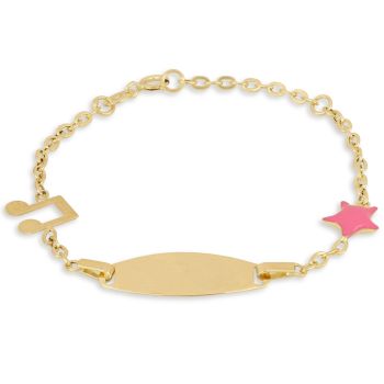 Bracciale con targa 14cm