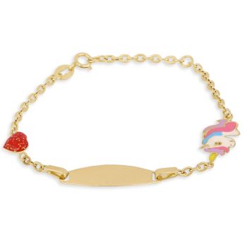 Bracciale con targa 14cm