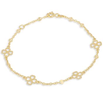 Bracciale con quadrifoglio