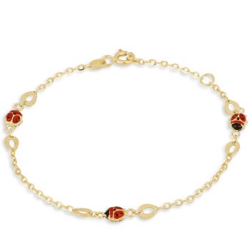 Bracciale con coccinelle