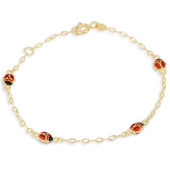 Bracciale con coccinelle